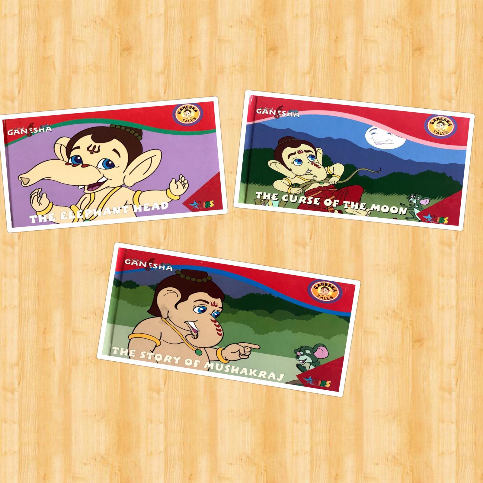 My Friend Ganesha Three Story Books For Children ( Mini Hardcover Ganesha Tales : The Elephant Head / The Story Of Mushakraj / The Curse Of The Moon ): Buy Online at My Friend Ganesha Three Story Books For Children ( Mini Hardcover Ganesha Tales : The Elephant Head / The Story Of Mushakraj / The Curse Of The Moon ): Buy Online at