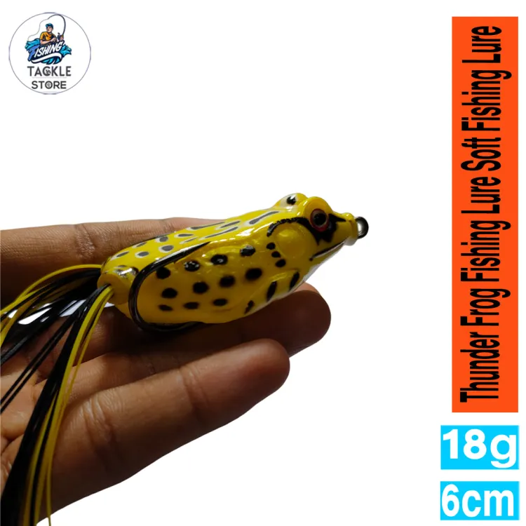 Thunder Frog Fishing Lure Soft Fishing Lure 18g Size 6cm Color Yellow