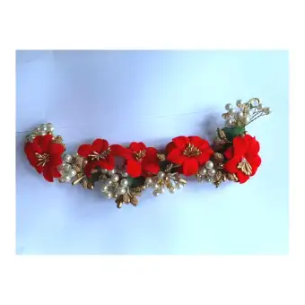 Hair Plastic Flower Gajra Hair Bun Juda Accessories For Women And