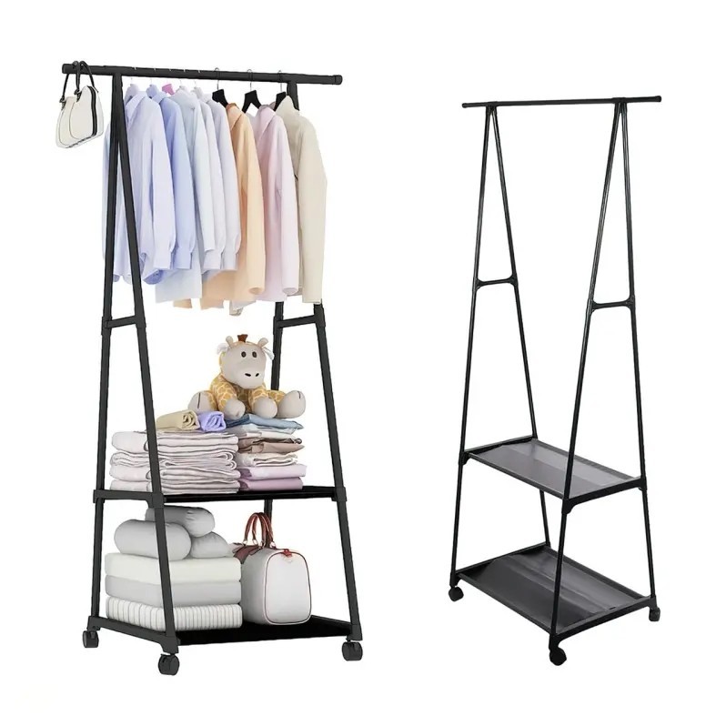 Lightweight Triangle Simple Clothes Hanger Stand Storage Rack Coat Rack