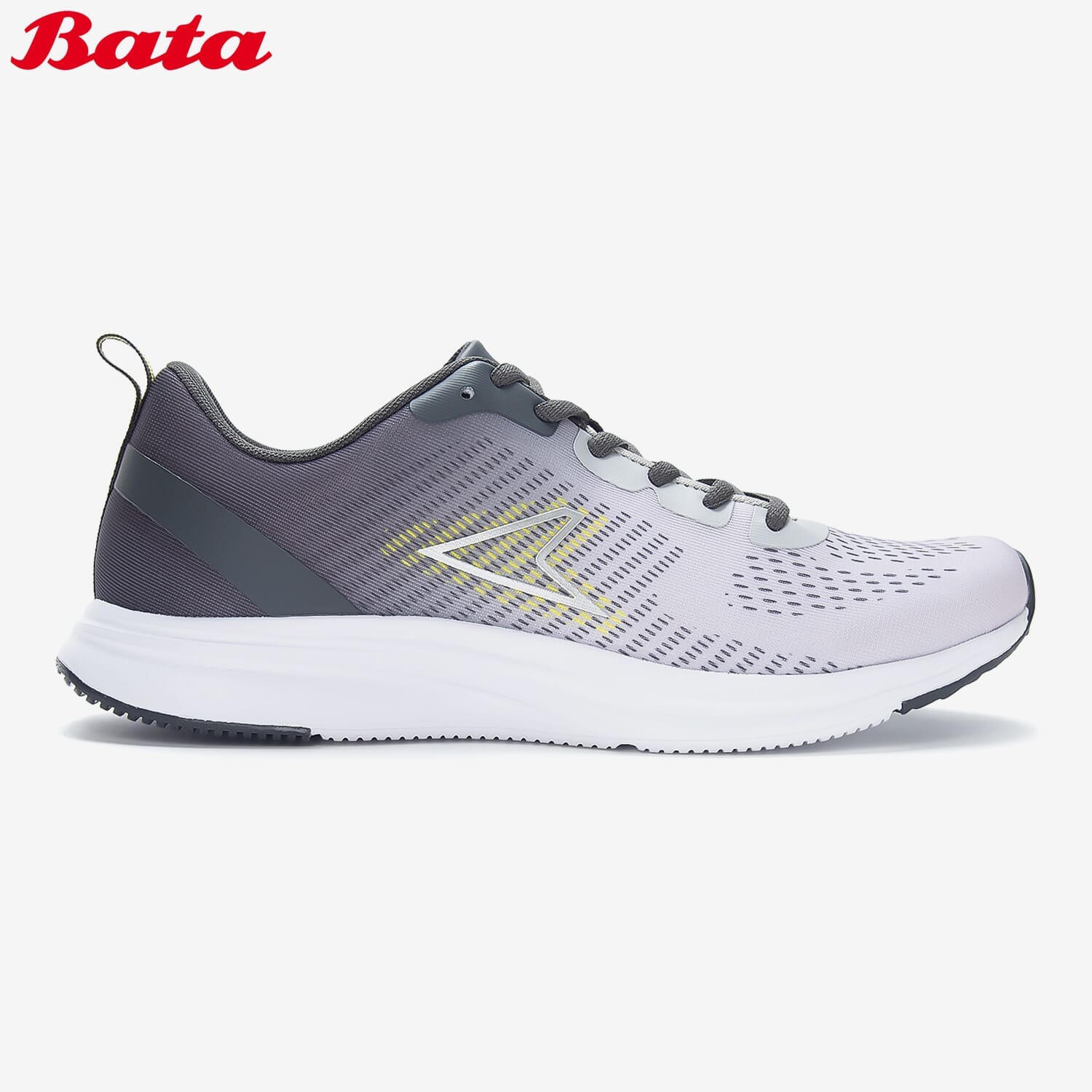 BATA Power Unisex Grey Lace-up Training Sneakers 8092902
