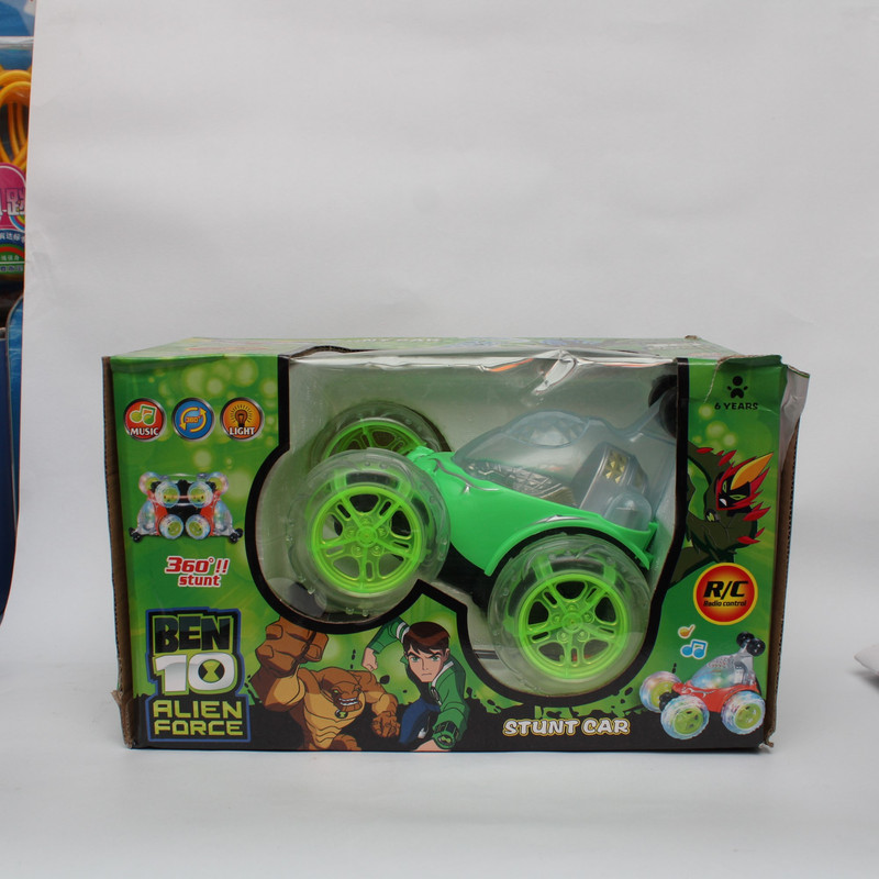 Green Ben 10 Stunt Car Toy For Kids
