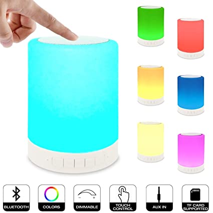 Bluetooth Speakers Hi-Fi Portable Wireless Stereo Speaker with Touch Control 6 Color