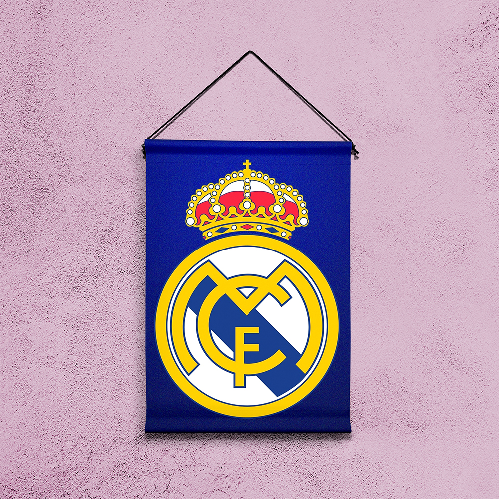 Real Madrid Football Club Hanging Wall Decor 12inch x 18inch