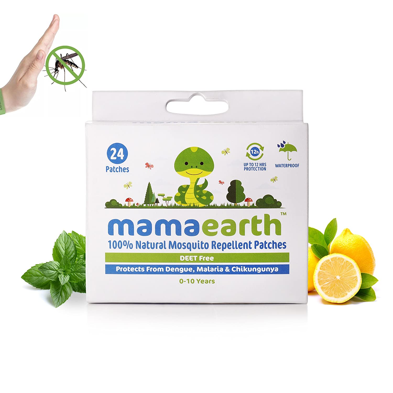Mamaearth Mosquito Repellent Patches 100 Natural, Deet Free, Protects
