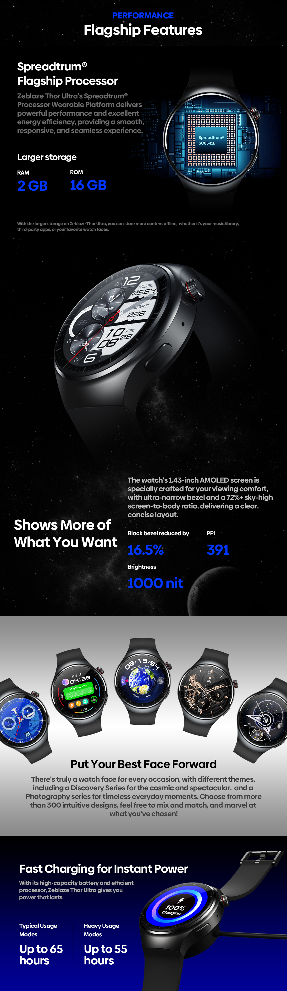 Zeblaze thor hot sale watch faces