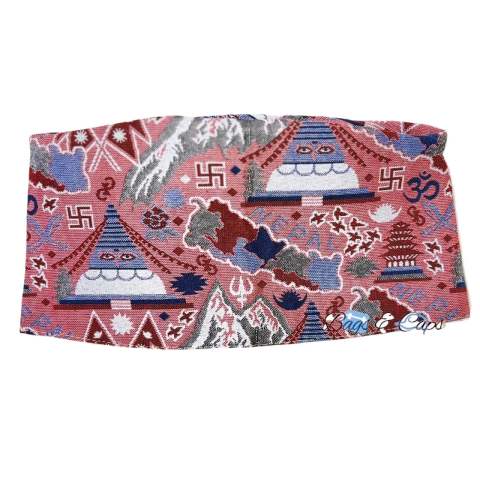 Plapali Dhaka Topi New Laliguras Printed Dhaka Topi For Men - Blue Matching