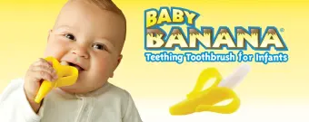 banana teething brush