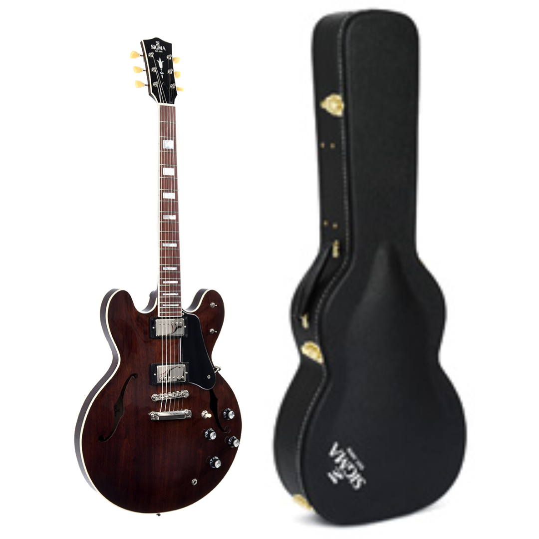 Sigma Guitars HBW-102H-DS – Semi Hollow Electric Guitar