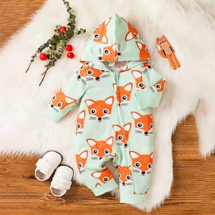 Baby fox sale romper