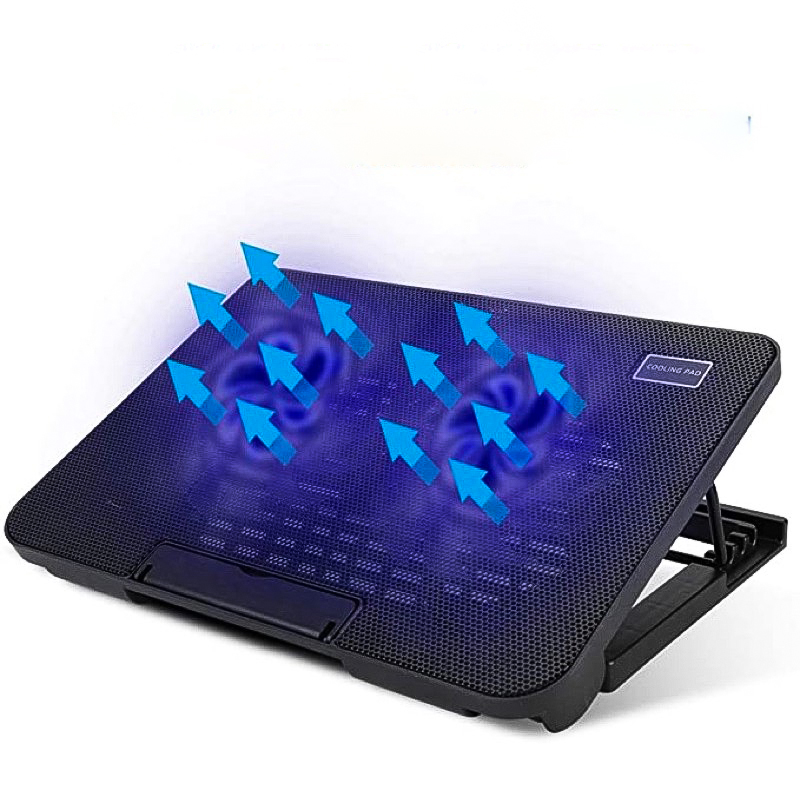 Ergostand Laptop Cooler Pad Double Fan Compatible With 9" To 17