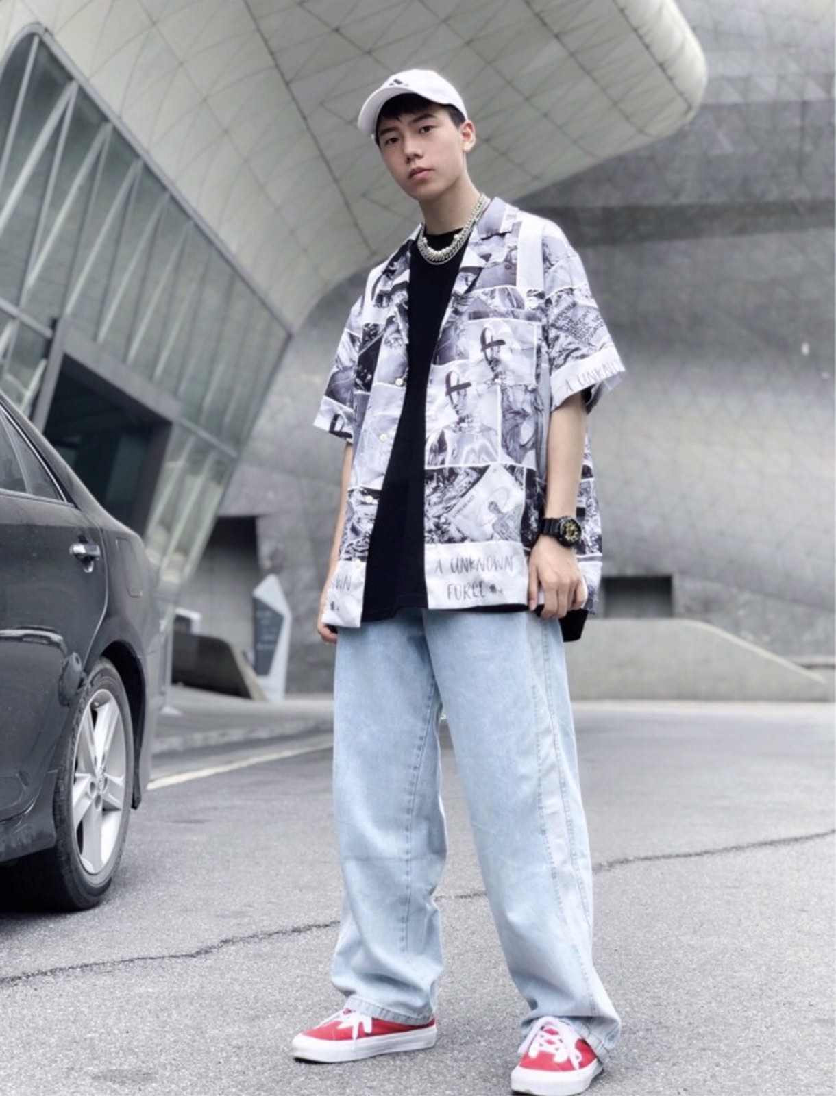 Korean Baggy Clothes Men Ice Washed Colours Korean Baggy Jeans
