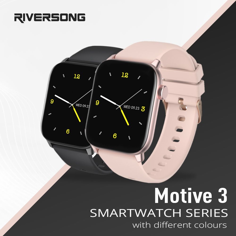 Riversong MOTIVE 6S SmartWatch, Gold| SW63 AYOUB COMPUTERS