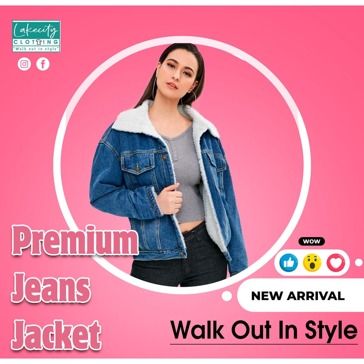 ladies jeans jacket with fur inside 