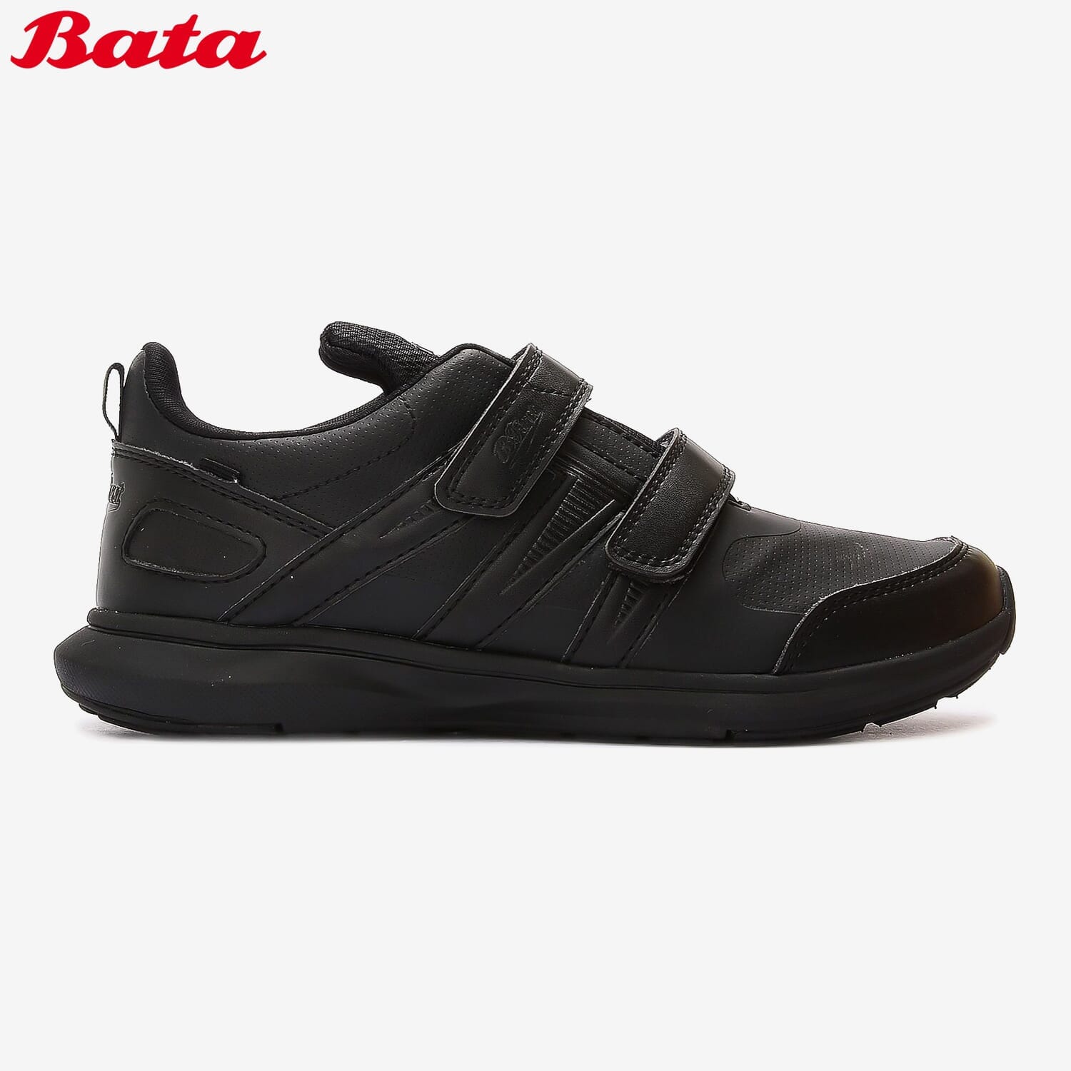 Bata B.First B.Lite Velcro Strap Kids Unisex School Shoes Black