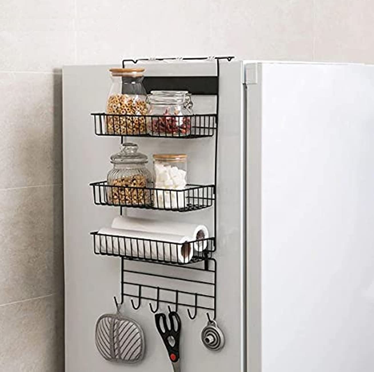 Refrigiration Racks Refrigerator Hanging Rack Fridge Hanging Rack Shelf Side Storage ...