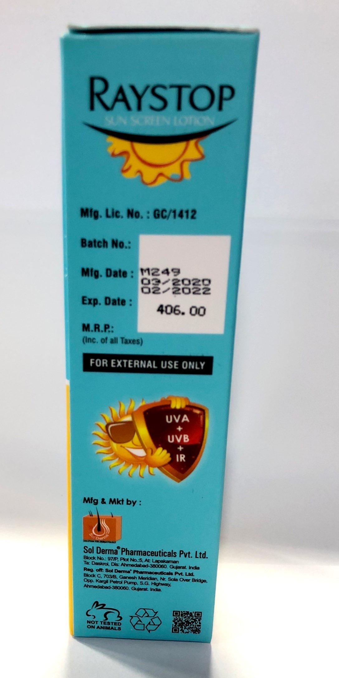 raystop sunscreen for oily skin