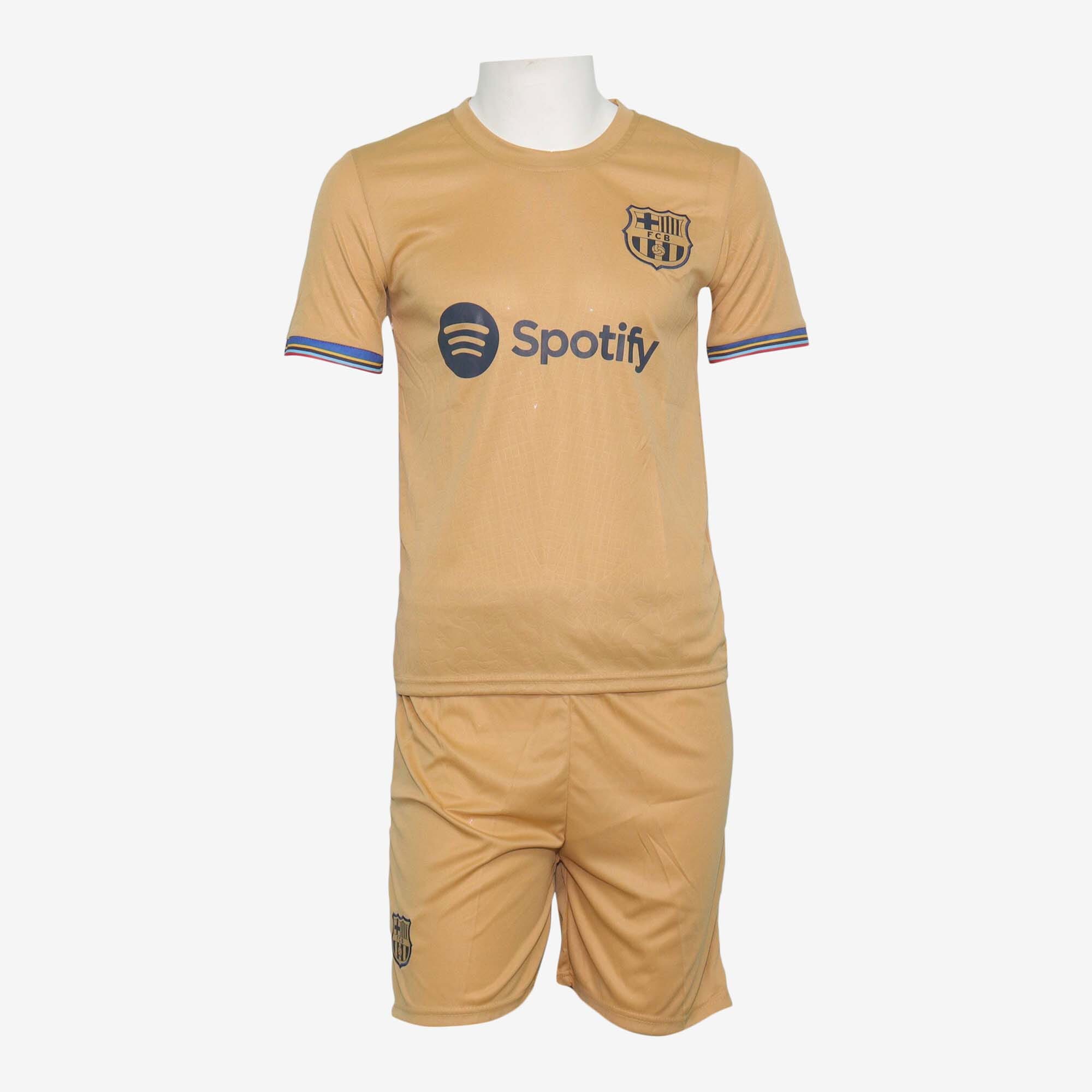 Brown Color Barcelona Jersey Set Half Sleeve For Men Daraz .np