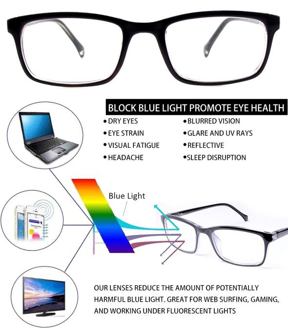 Original Blue Light Blocking Glasses, Cut Uv Computer Reading