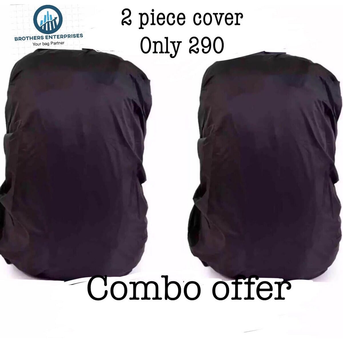 2 Piece Water Proof Dust Proof Bag Cover School College Travel Backpack