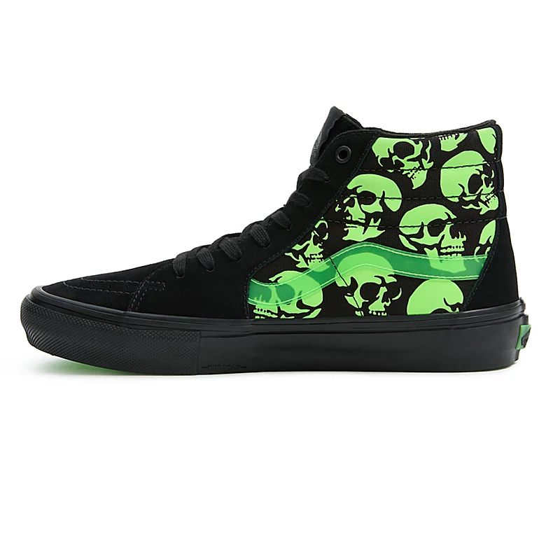 Vans Skate Sk8-Hi Glow Skulls Shoes for Unisex