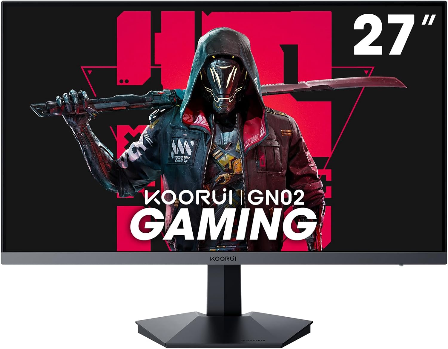 KOORUI GN02 27 Inch Gaming Monitor 240hz, 1ms, FHD 1920x1080, 90