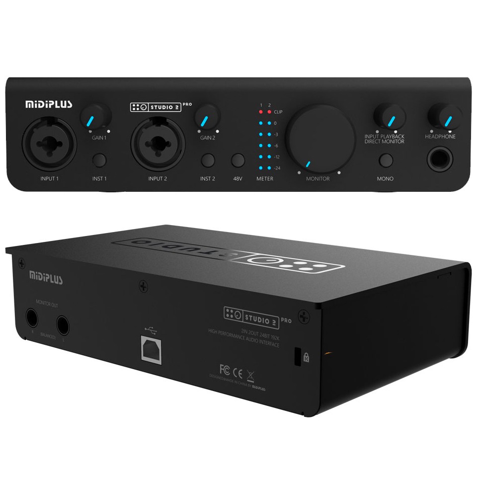 Midiplus Studio 2 Pro 2 In /2 Out Usb Audio Interface