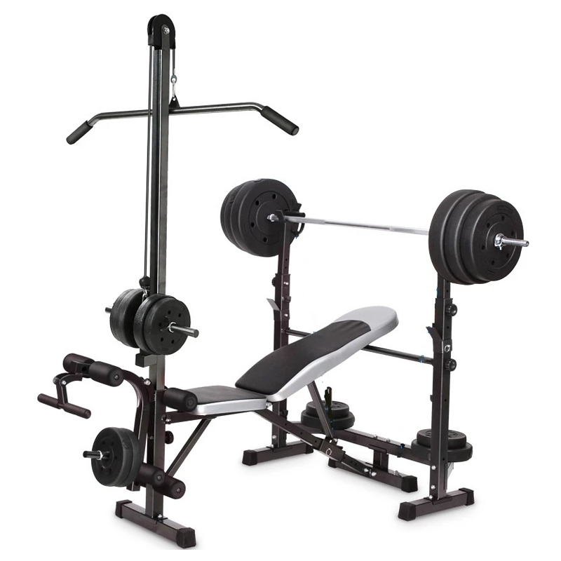 Bench press with lat pulldown for sale sale