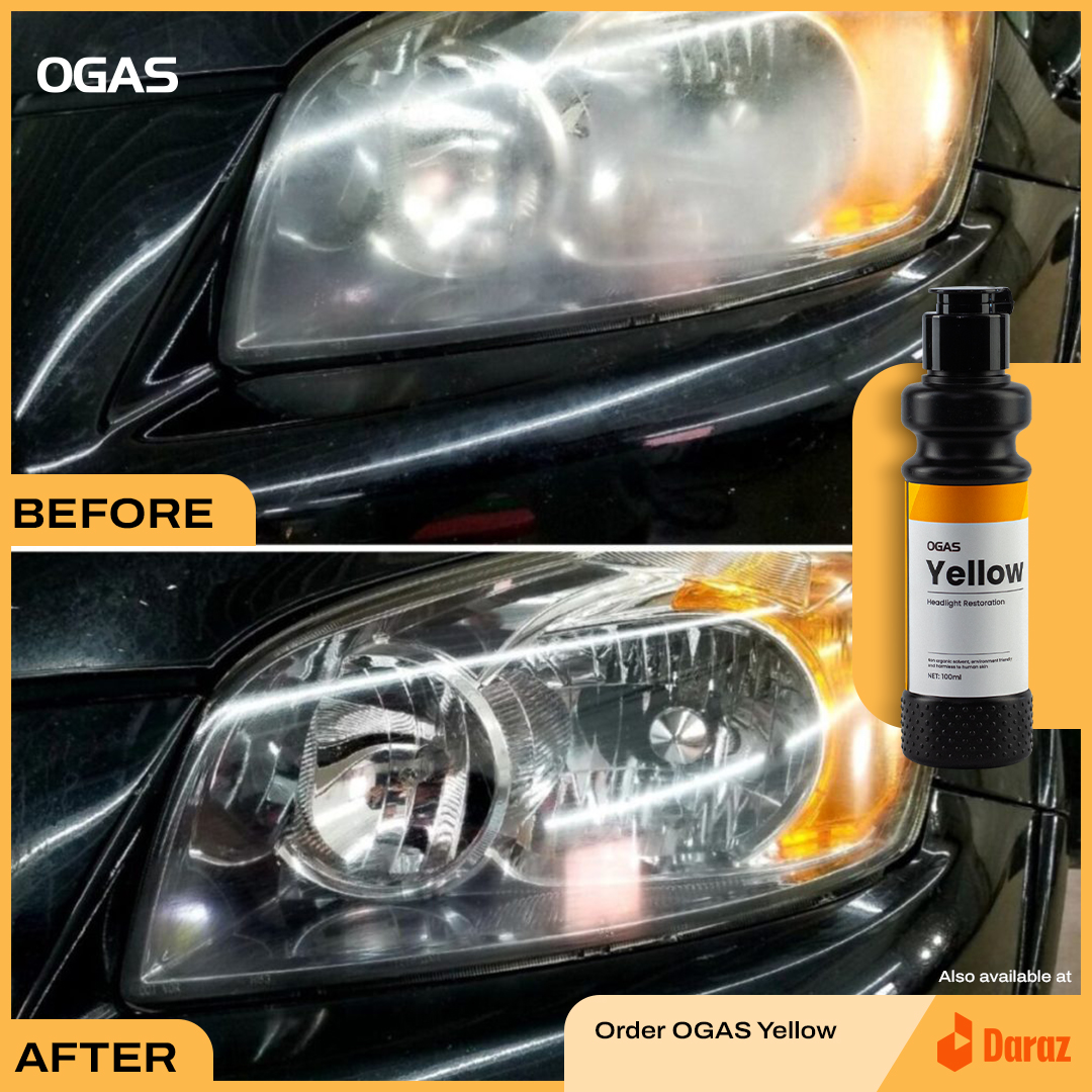 Jeeeun Ogas Headlight Restoration, Car Headlamp Cleaner & Polish For
