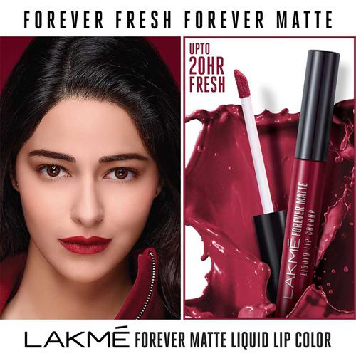 lakme lipstick red wine