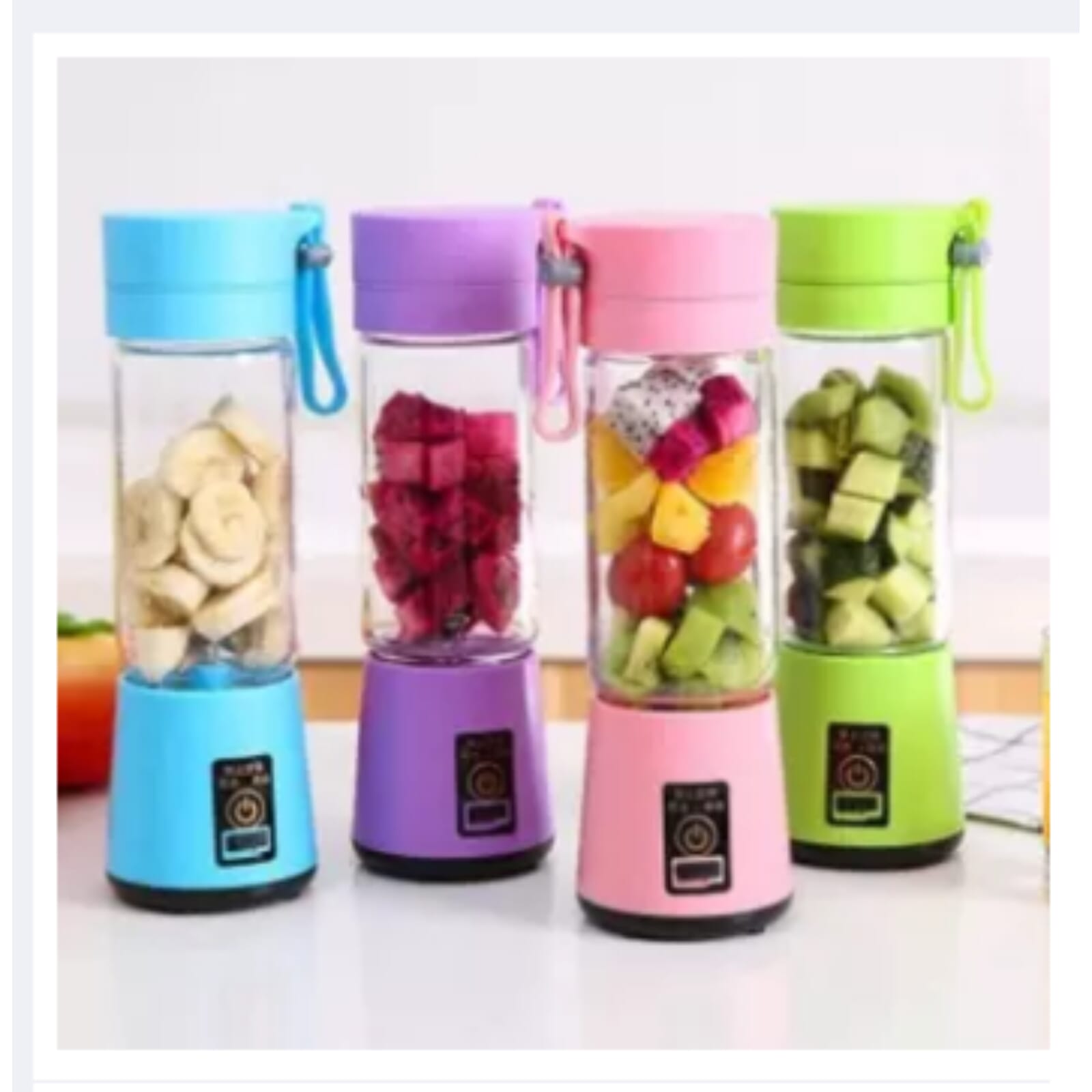 6 Beads 380ml Portable Blender USB Mixer Electric Juicer Machine Smoothie Blende