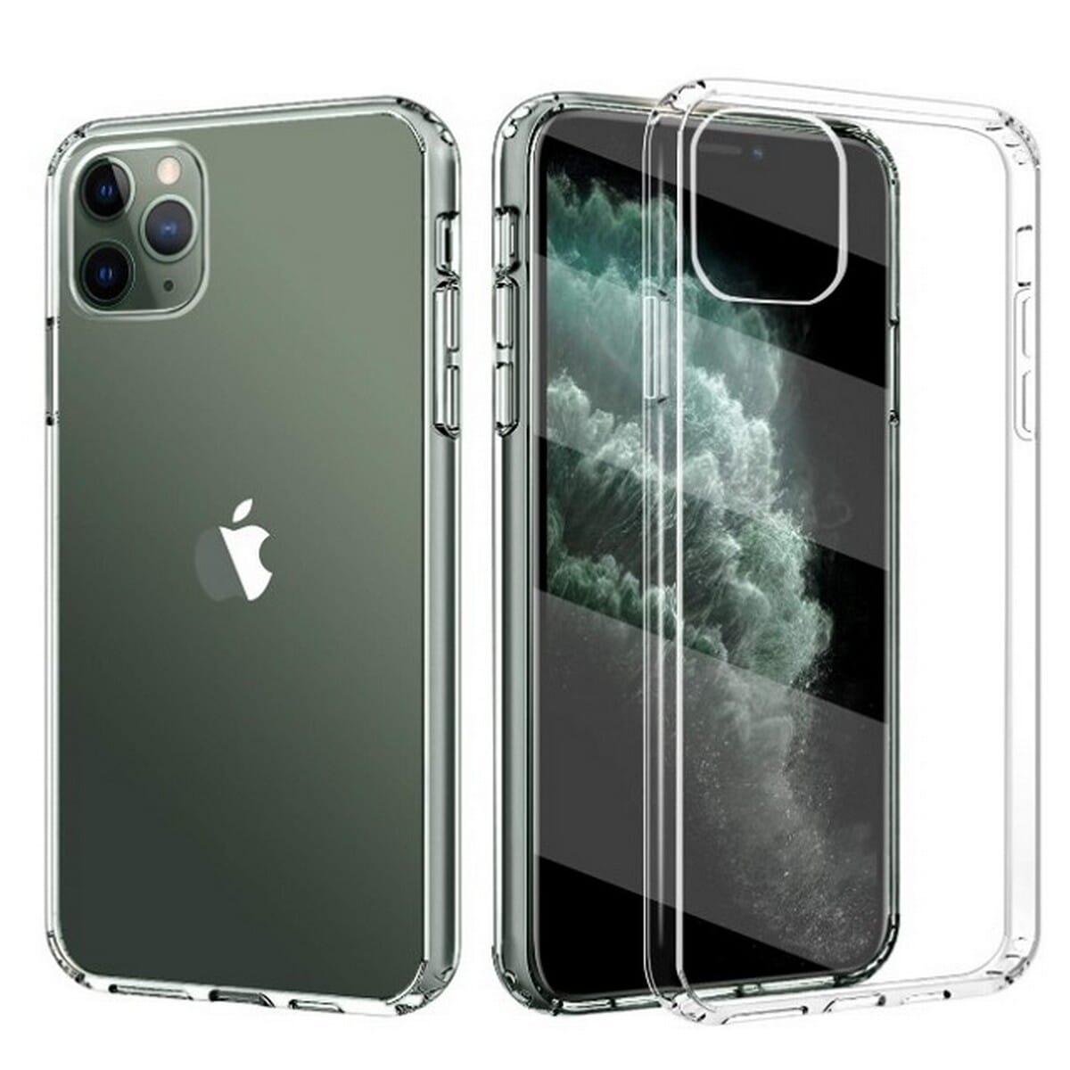 Shockproof Clear Phone Case For iPhone 11 Pro Max, Transparent Protection Back Cover