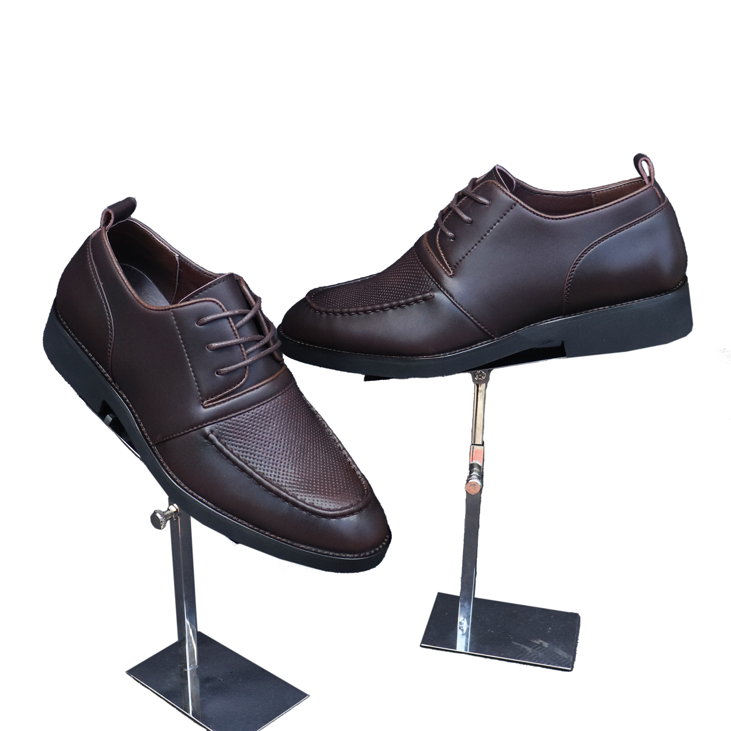 Classic Wingtip Brogue Men's Derby Shoes Genuine Leather Lace-Up