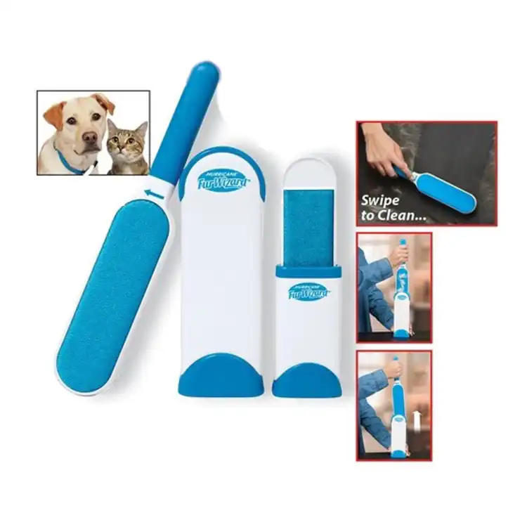 Dog Brush Pet Fur Remover With Self - Cleaning Base