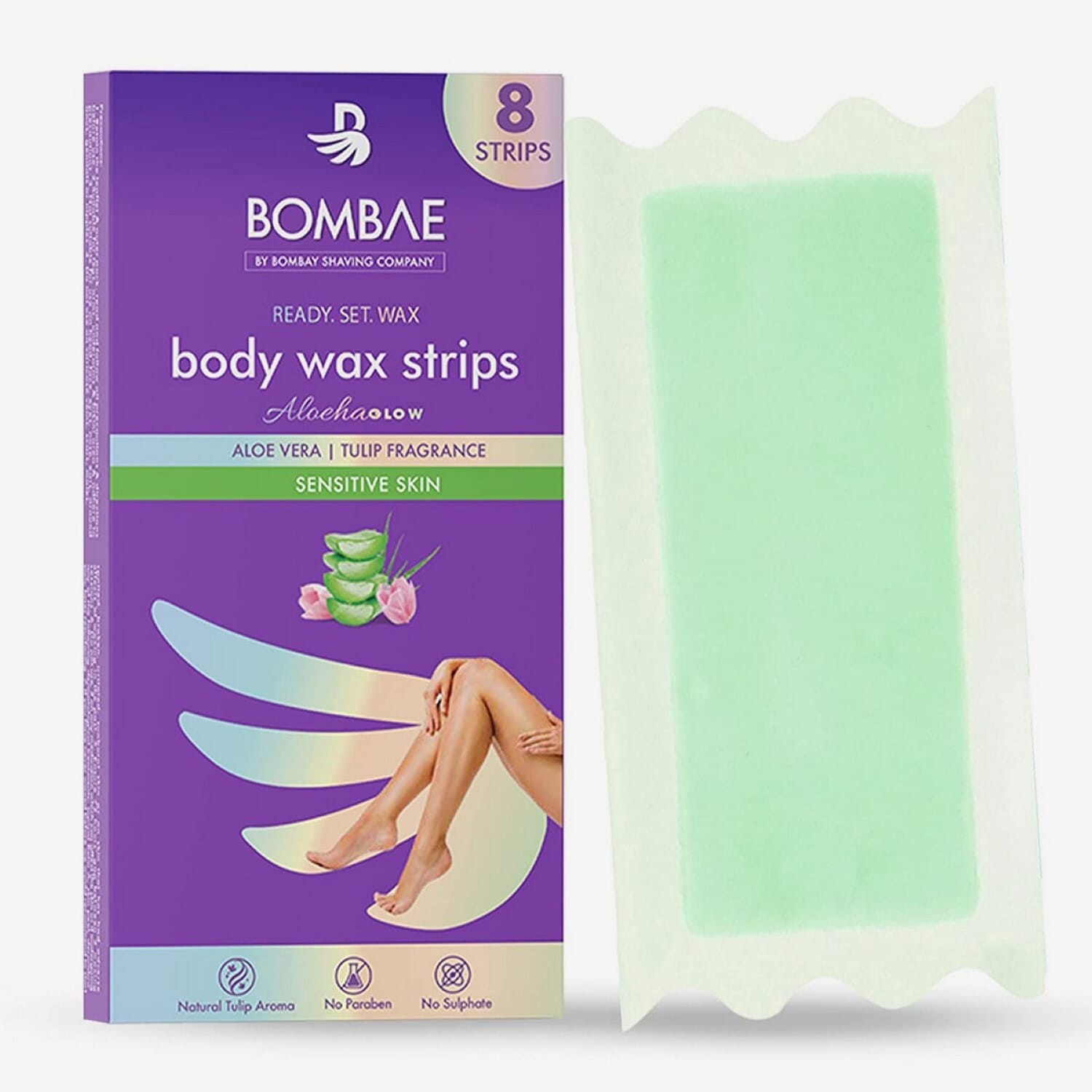 Bombay Shaving Company Hair Wax Strip 8+2 Sensitive