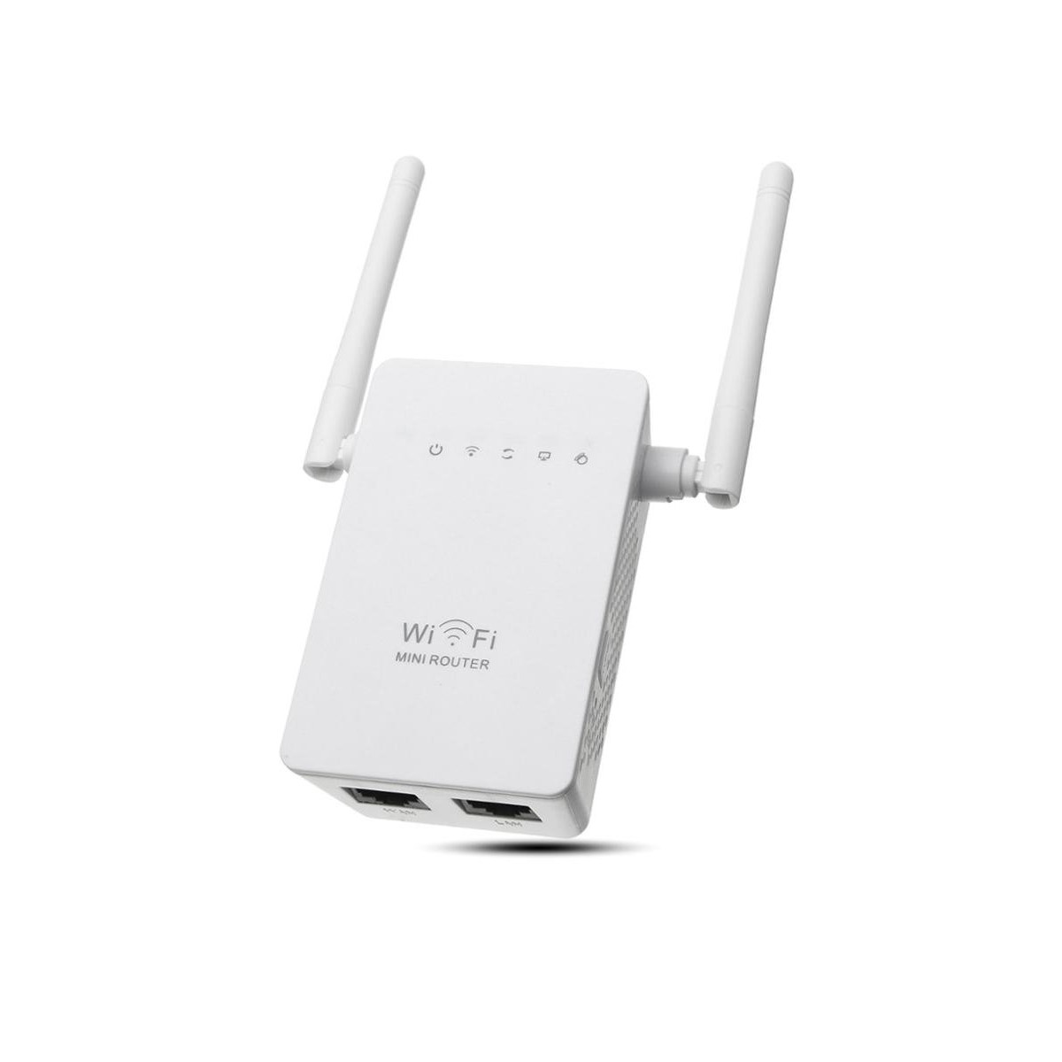Generic White WiFi Range Extender 300Mbps Wireless-N AP/Repeater/Router ...