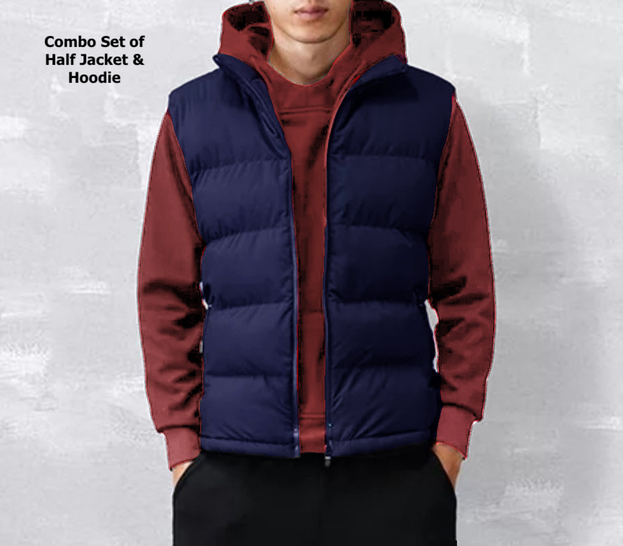 half jacket for mens winter