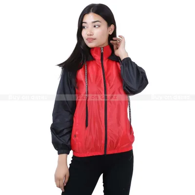 Red lightweight hot sale jacket womens