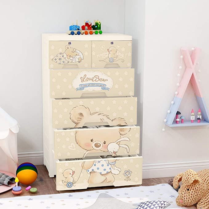 Plastic dresser clearance for baby clothes