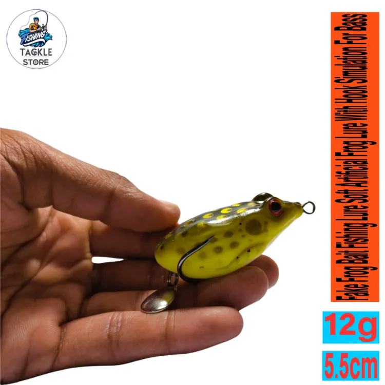 5.5cm 12g Fake Frog Bait Fishing Lure Soft Artificial Frog Lure