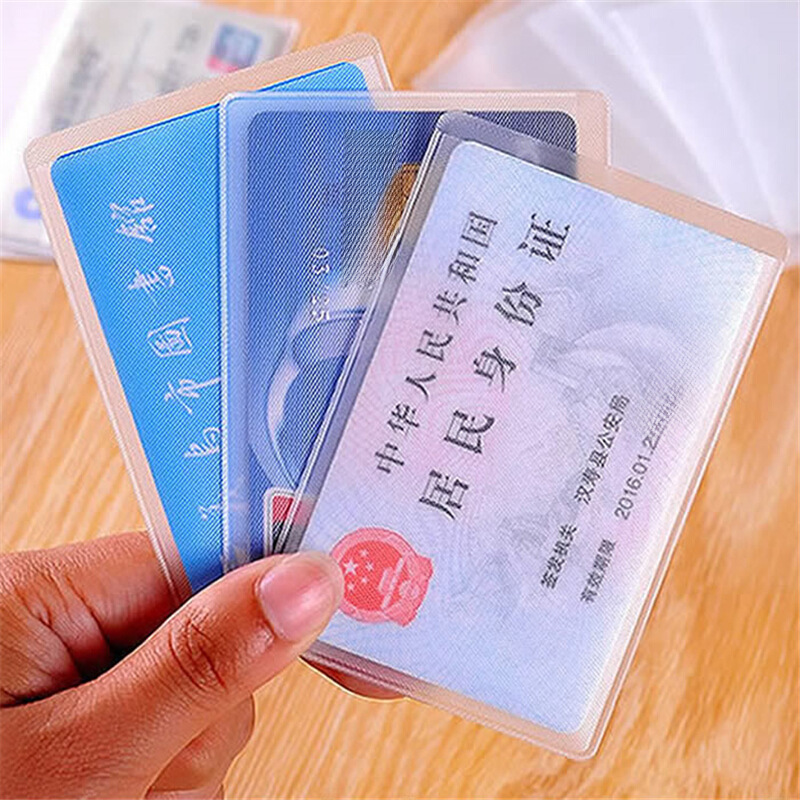 Transparent Frosted Certificate Card Holder Card Holder ID Card Holder ...