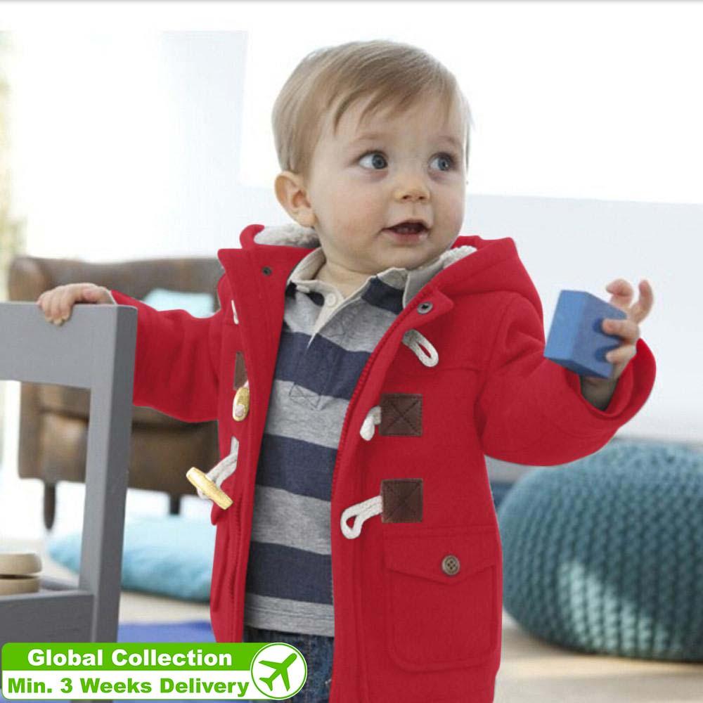 Baby Boys Coat Children Winter Jacket Outwear Kids Jacket Warm Hooded Clothes KO
