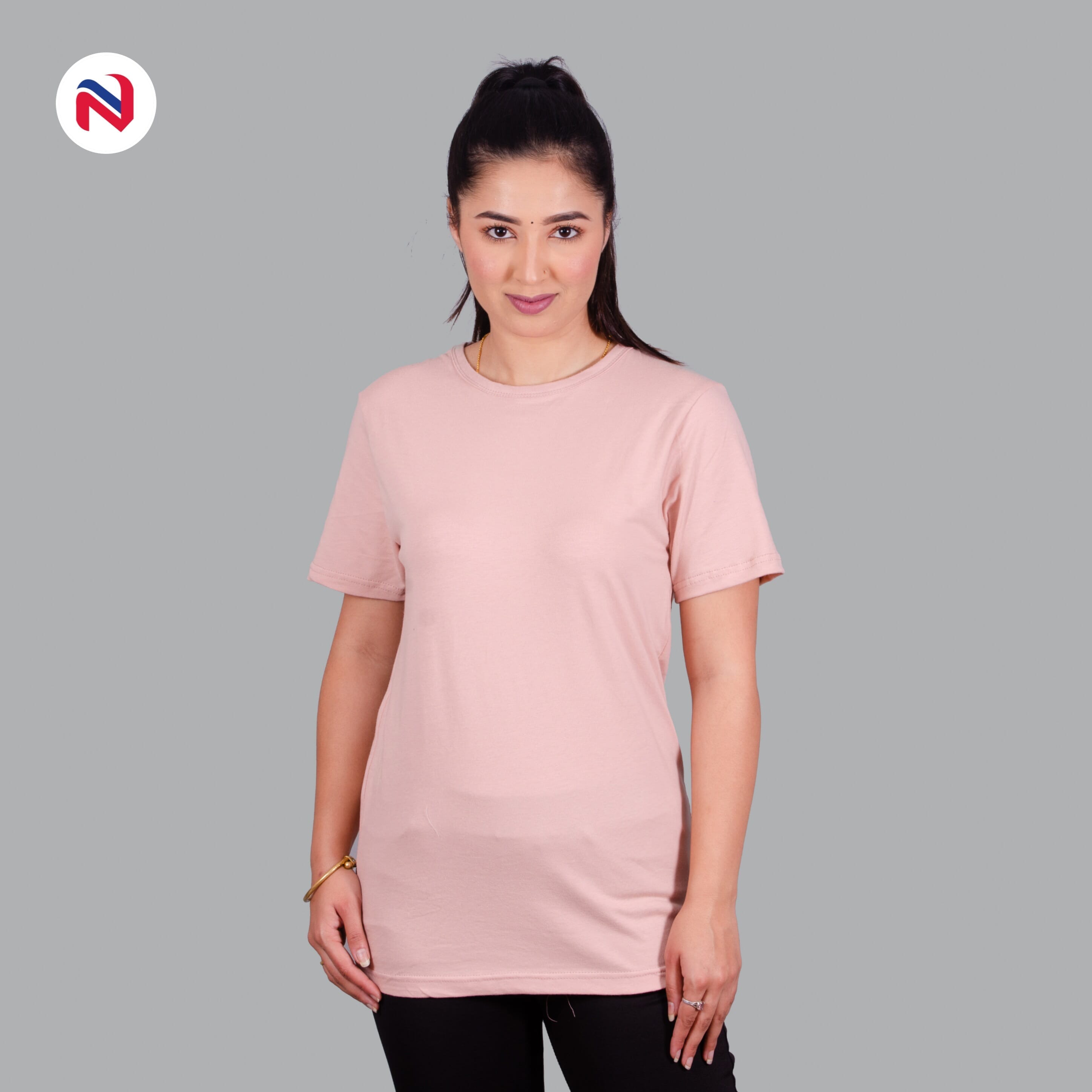 plain pink t shirt women's
