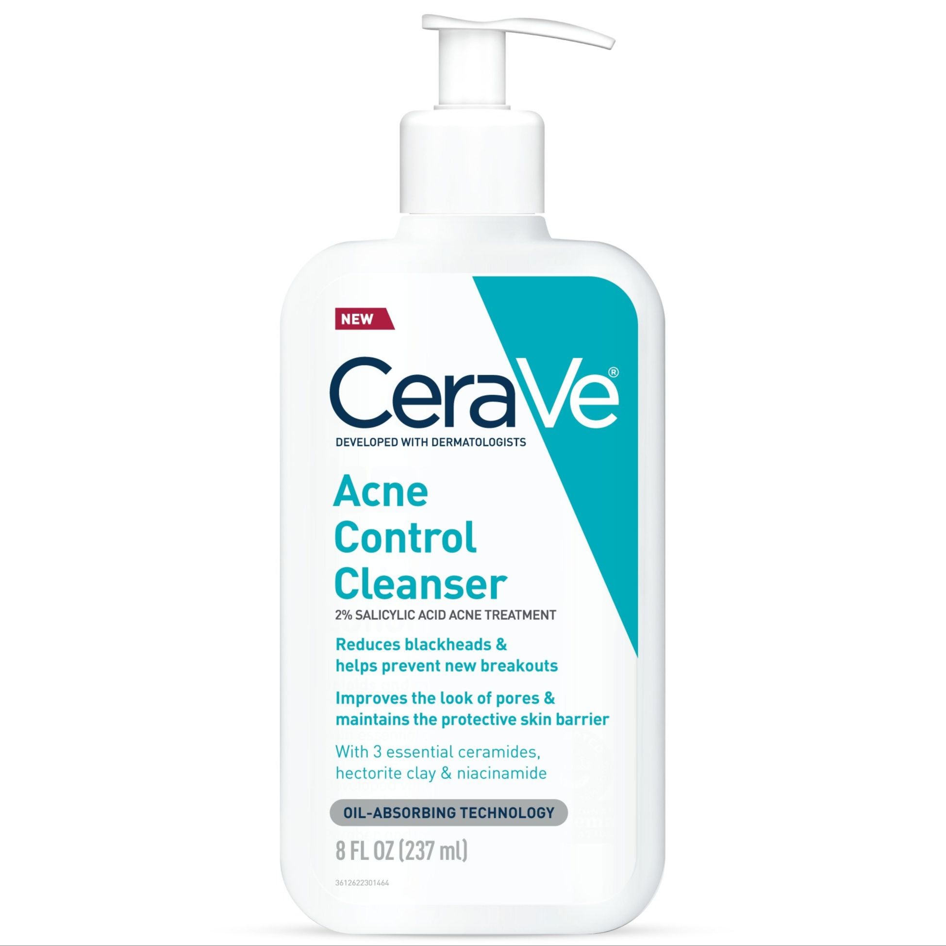CeraVe Acne Cleanser with Salicylic Acid for Oily Skin, 8 fl oz by