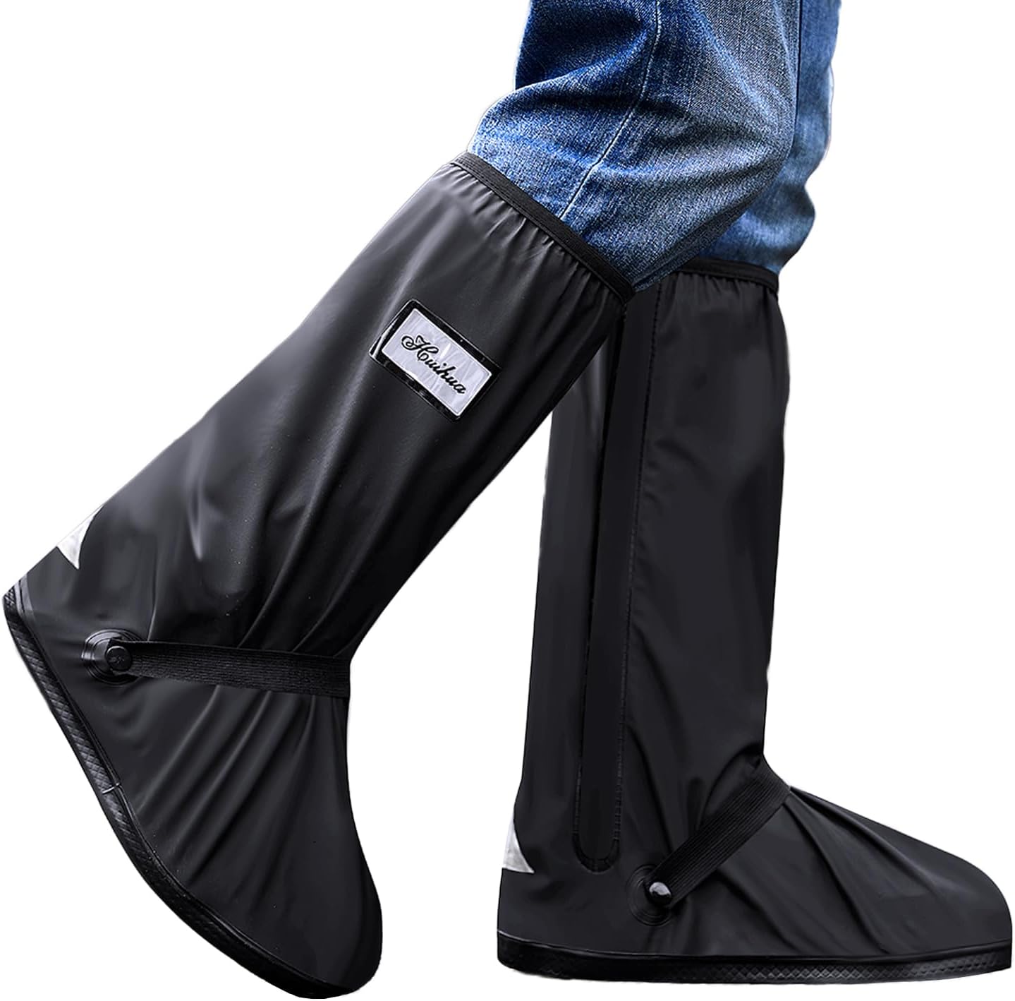 Rain Boot Cover with Waterproof Layer Non slip Wear resistant Thick Waterproof Shoe Cover Men Women s Reusable Rain Boot Cover Color May Vary Daraz .np