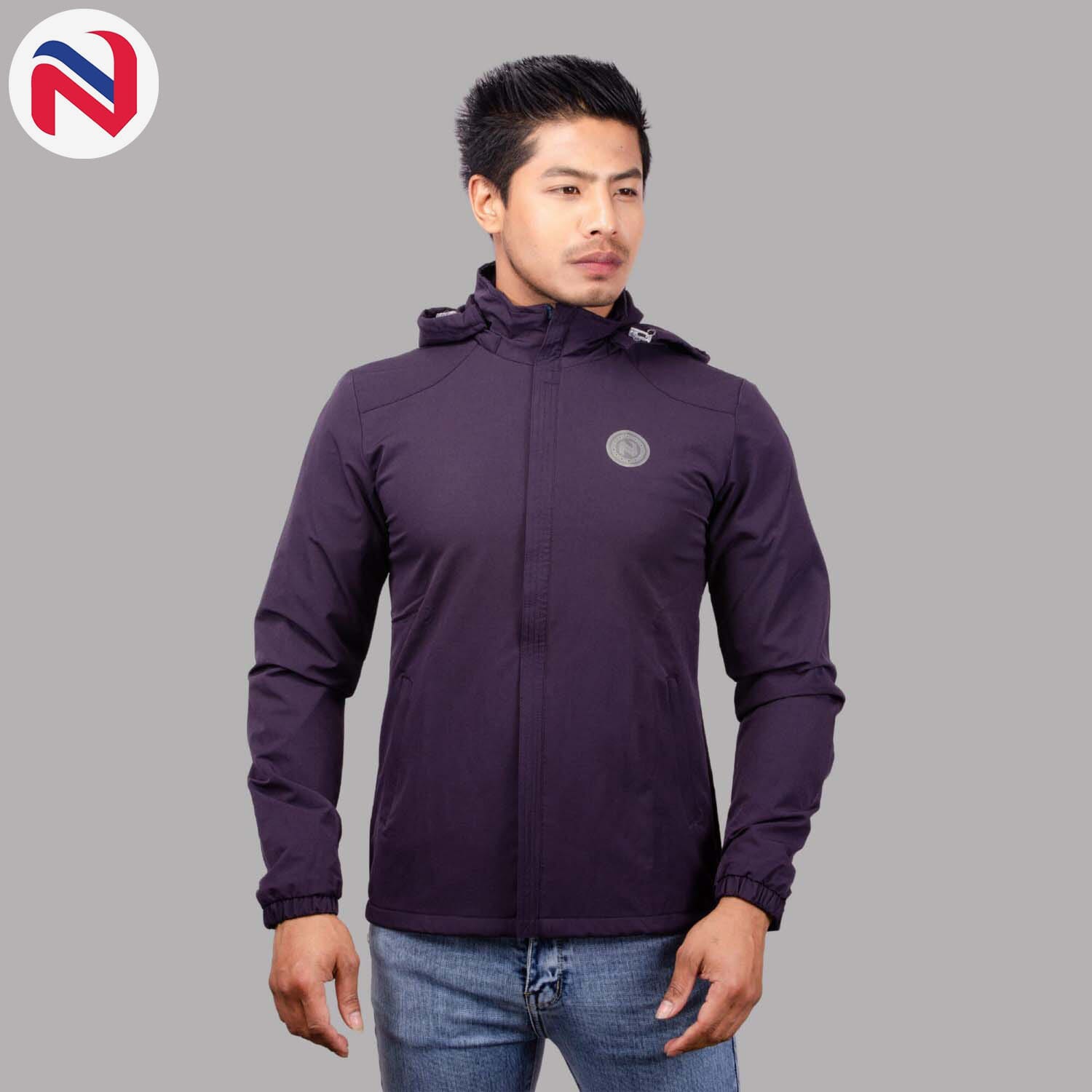 Nyptra Navy Blue Premium Net Inside Windcheater Jacket For Men