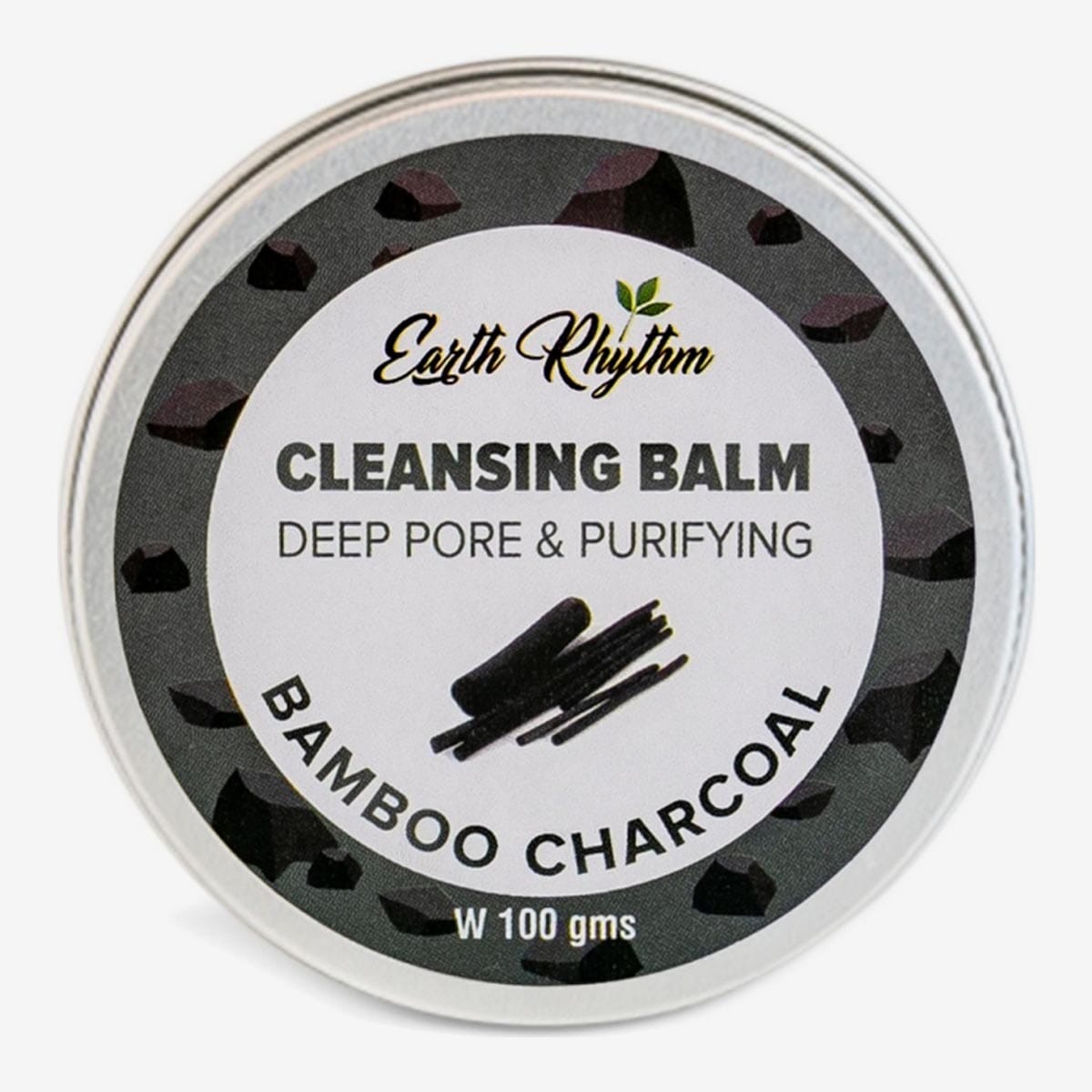 Earth Rhythm Pore Purifying Charcoal Cleansing Balm for Oily & Combination Skin - 100 gm
