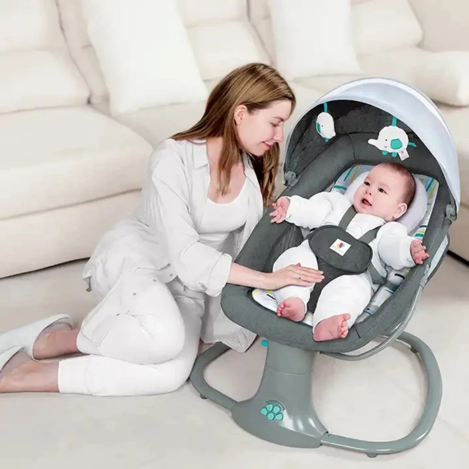 Mastela Brand Baby 3 In 1 Delux Electric Auto Swing Rocker - Rockers ...
