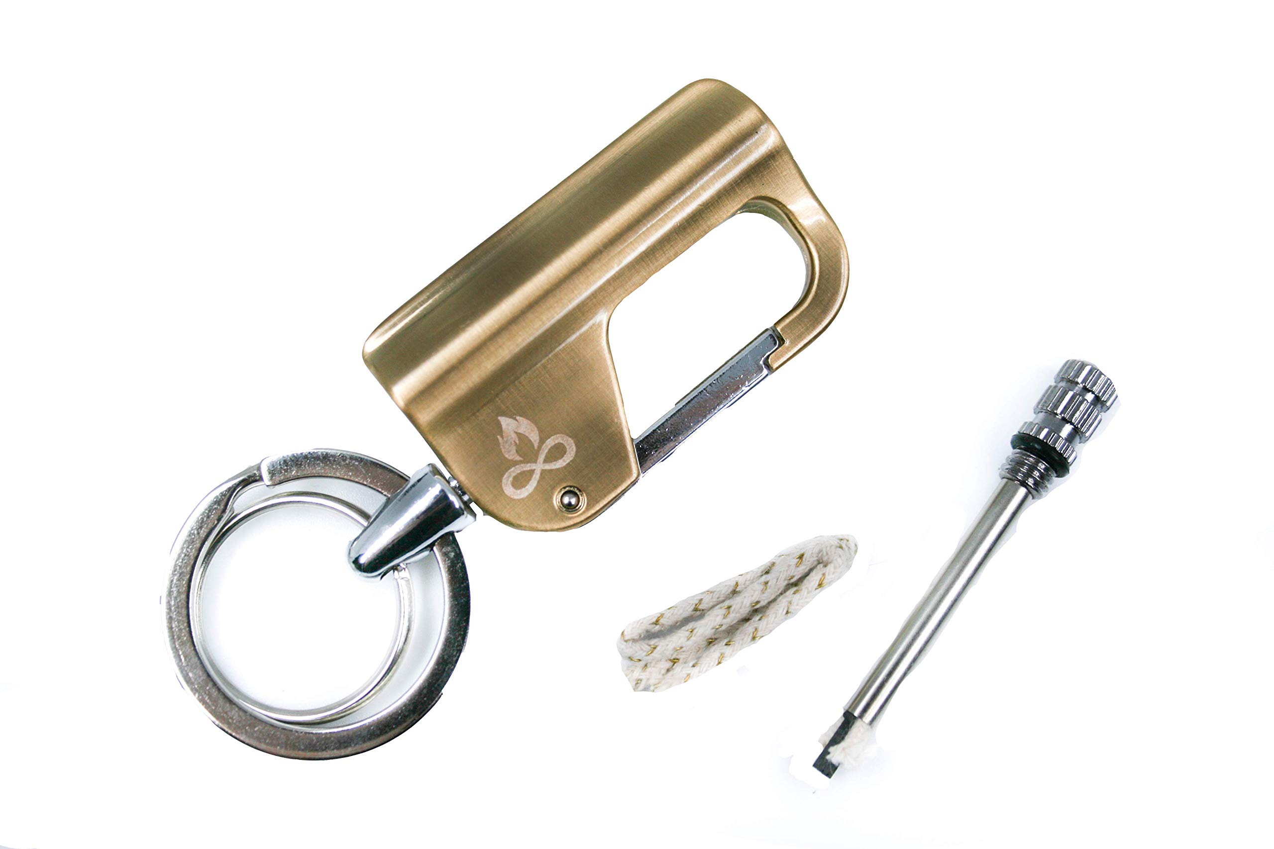 Permanent Match Infinity Lighter 2PCS - Permanent Match With Kerosene  Refill For Outdoor Survival Keychain Lighter