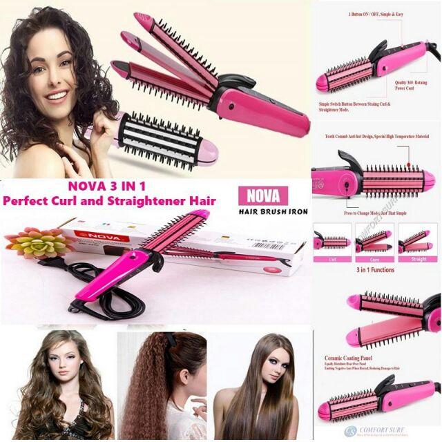 How to use nova hair straightener and curler at cheap home